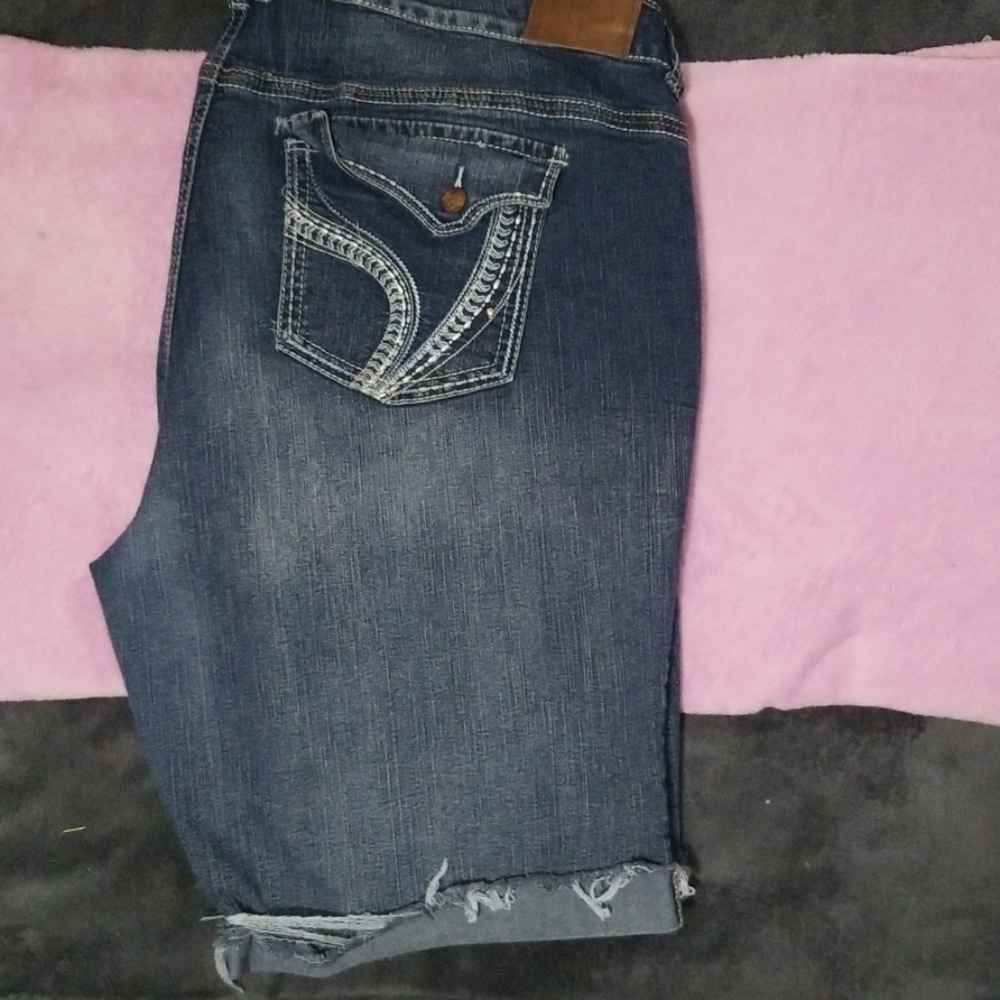 Denim Bermuda Shorts Plus Size 24